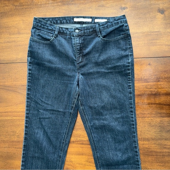 Jones New York Womens Dark Wash Denim Sutton Straight Blue Jeans 16P Petite - Picture 2 of 8